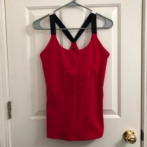 Red tank top made by Rese